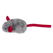 Игрушка AnimAll Fun Мышь со свистком для кошек, 15 см