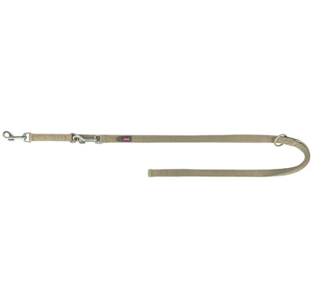 Поводок Premium Trixie  для собак, двухслойный, регулируемый, L-XL, 2 м, 25 мм, песочный