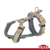 Шлея Premium Trekking Trixie для собак, M, 53–64 см, 20 мм, пісочний/графітовий