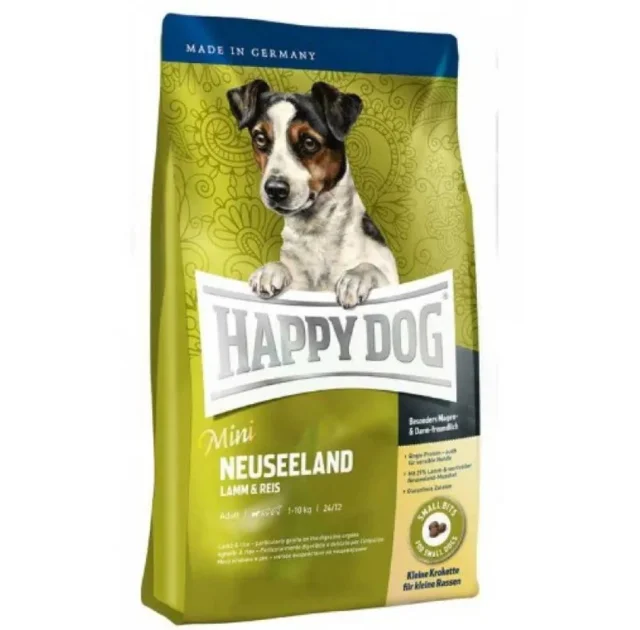 Сухий корм Happy Dog Mini Neuseeland для собак дрібних порід, з м’ясом ягняти та рисом, 4 кг