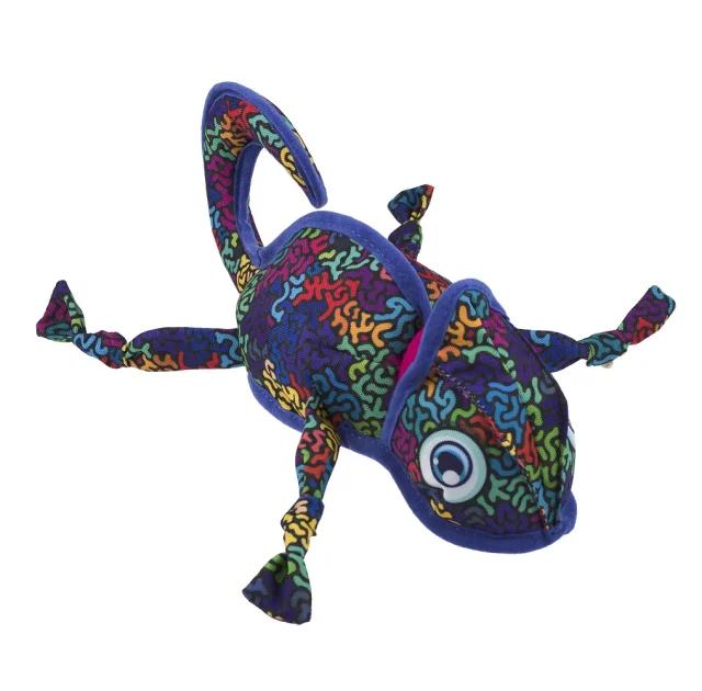 Игрушка AnimAll GrizZzly Хамелеон с пищалкой для собак, 29×10 см