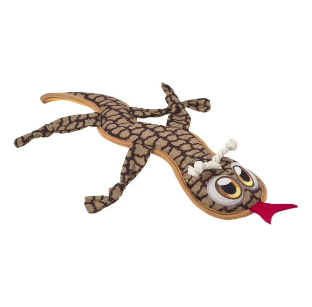 Игрушка AnimAll GrizZzly Саламандра с пищалкой для собак, материал Oxford, 42×9 см