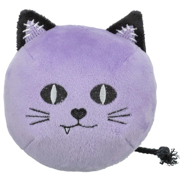 Іграшка Trixie Halloween кіт з пищалкою для собак, м’яка іграшка, 10 см