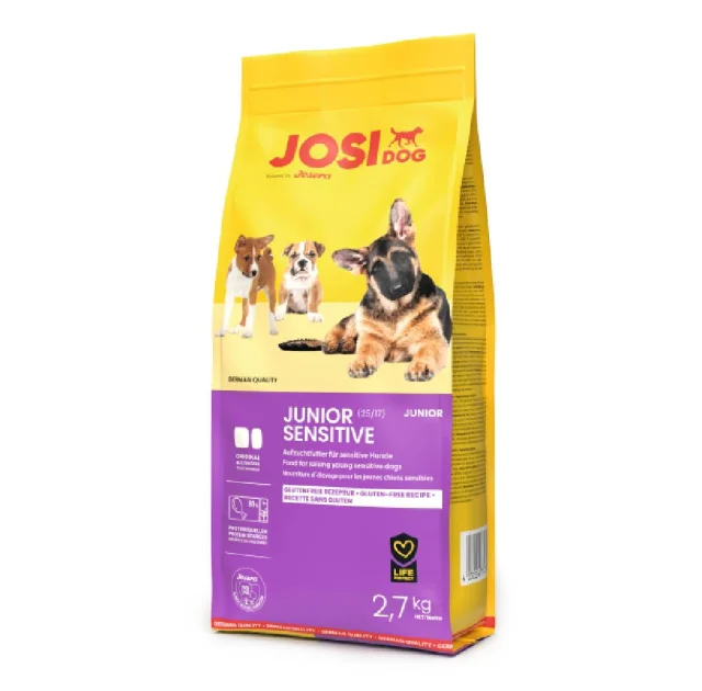 Сухий корм Josera JosiDog Junior Sensitive для цуценят з чутливим травленням, з птицею, 2,7 кг