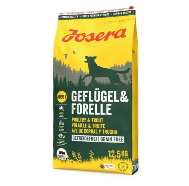 Сухий корм Josera Geflügel & Forelle для собак, з птицею та фореллю, 12,5 кг