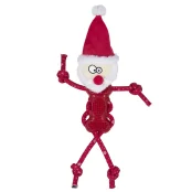 Іграшка AnimAll GrizZzly для собак, Санта Клаус, червоний, 43×27×8 см