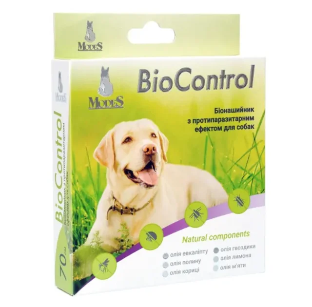 Біонашийник MODES BioControl для собак та котів, протипаразитарний, 35 см
