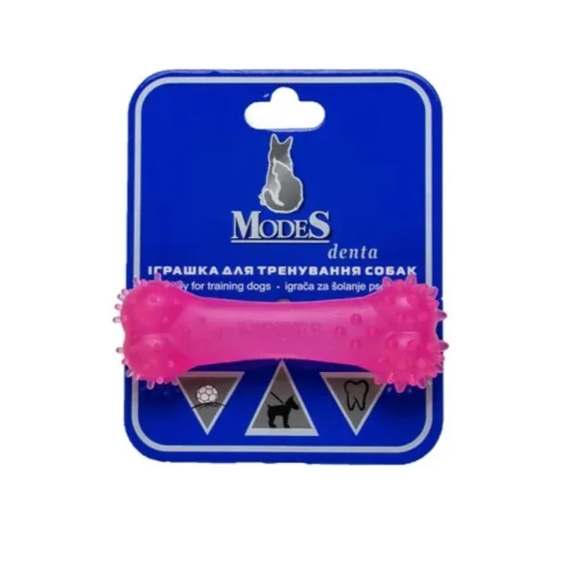 Іграшка MODES Denta кістка, рожева, XS, 8 см