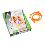 Нашийник MODES Фіпро-Люкс для котів та собак, протипаразитарний, помаранчевий, 35 см