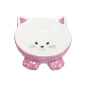 Миска Trixie для котів Котик, ергономічна, керамічна, 0.15 л, діаметр 14 см