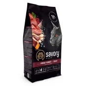 Сухий корм Savory для стерилізованих котів, зі свіжою індичкою та качкою, 2 кг