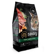 Сухий корм Savory для стерилізованих котів, зі свіжою індичкою та качкою, 0.4 кг