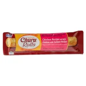 Лакомство INABA "Churu Rolls" для собак, курица с лососем, 1 стик, 12 г