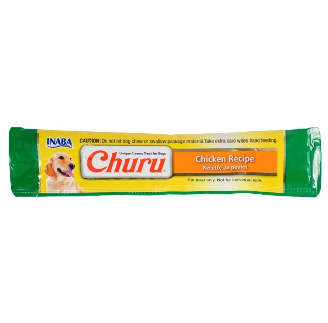 Ласощі INABA "Churu" для собак, вершковий мус з куркою, 1 стік, 20 гр