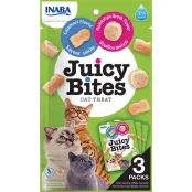 Лакомство INABA "Juicy Bites" для кошек, сочные снеки с домашним бульоном и кальмарами, 3 шт, 33,9 г