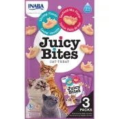 Лакомство INABA "Juicy Bites" для кошек, сочные снеки с креветками и морепродуктами, 3 шт, 33,9 г