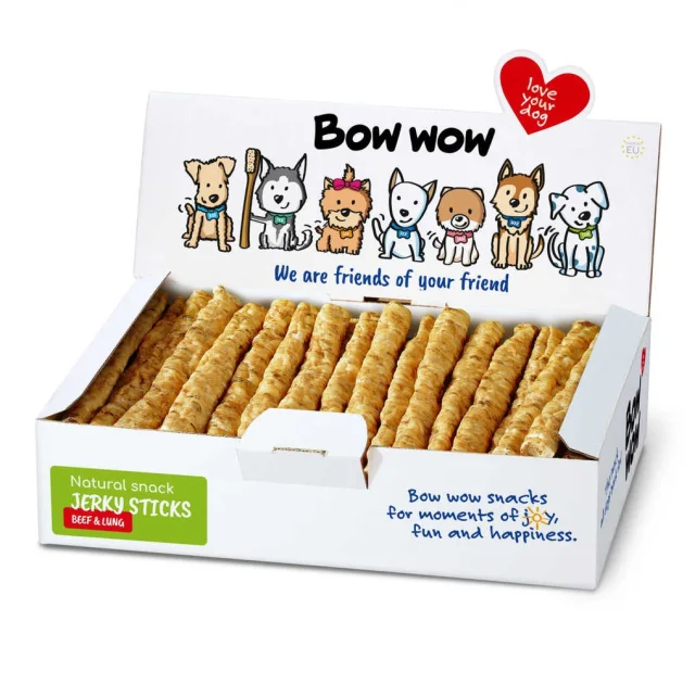 Ласощі "Bow wow" для собак, натуральні палички з легенями, 50 шт, 1 уп