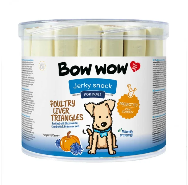 Ласощі "Bow wow" для собак, палички з печінкою птиці, 45 шт, 12 см
