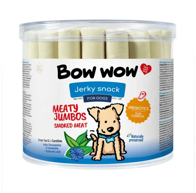 Ласощі "Bow wow" для собак, копчені м'ясні палички, 35 шт, 12 см