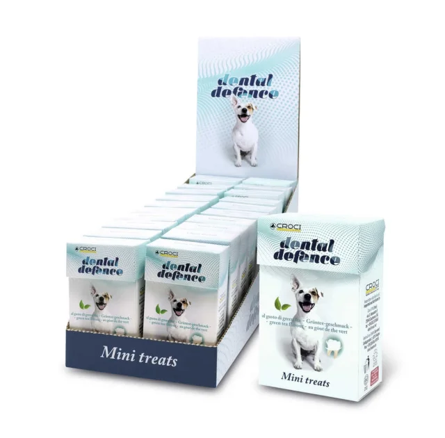 Лакомства DENTAL DEFENCE TREAT, защита зубов, зелёный чай, 35 г