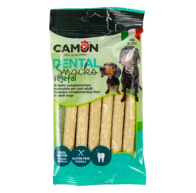 Лакомства Dental Snak, канноли с рисовым крахмалом и измельчённым рисом, 120 г, 6 шт, 13 см, M