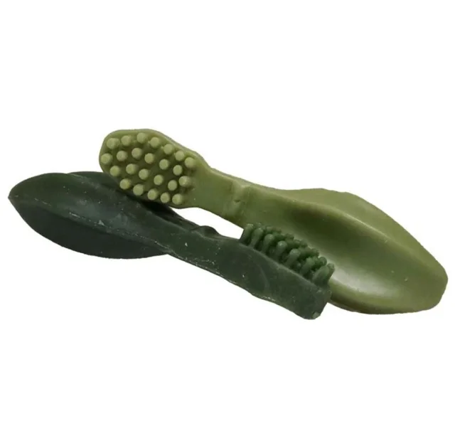 Лакомства DENTAL-VEG, зубная щётка с зелёным чаем и мятой, 7 см, S, 100 г