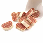 Лакомства "Селянські Смаколики" для собак, ролы с курицей и треской, 3.5–4 см, 500 г