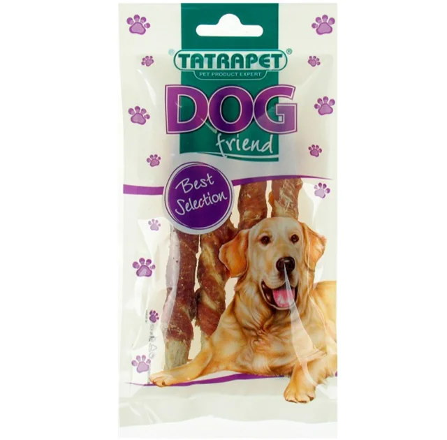 Ласощі Dog для собак, палички з качиної шкіри та курки, 45 г, 4 шт, 12 шт