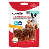 Ласощі м'ясні рулетики курячі з рибкою, 100 г, 6–9 см