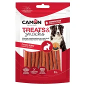 Ласощі м'ясні смужки з кролика, копчений присмак, 80 г, 11.5 см