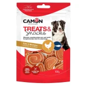 Ласощі м'ясні суші роли з куркою та тріскою, 100 г, 4.5 см