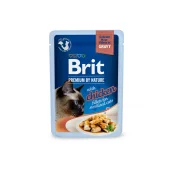 Вологий корм Brit Premium Delicate Fillets in Gravy Chicken for Sterilised для стерилізованих котів, філе в соусі, курка, 85 г