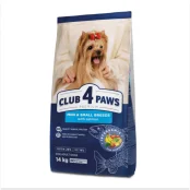 Сухой корм Club 4 Paws Adult Premium для собак малых пород, с лососем, 14 кг