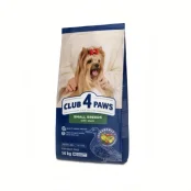 Сухой корм Club 4 Paws Adult Premium для собак малых пород, с уткой, 14 кг