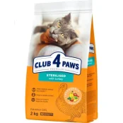 Сухий корм Club 4 Paws Premium Cat Sterilised Turkey для котів стерилізованих, з індичкою, 2 кг