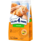 Сухий корм Club 4 Paws Adult Cats with Chicken для дорослих котів, з куркою, 2 кг