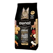 Сухой корм Ownat Ultra для стерилизованных кошек, с курицей и индюшкой, 0.4 кг