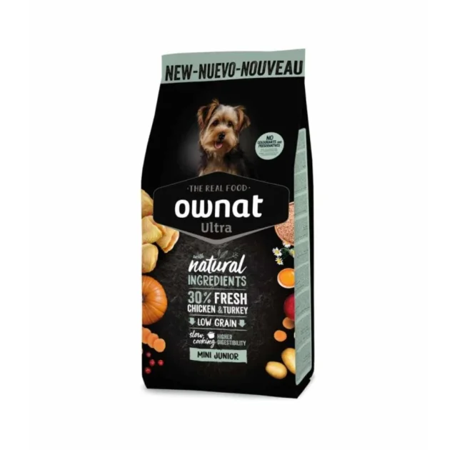 Сухий корм Ownat Ultra для цуценят маленьких порід, з куркою, 0.4 кг