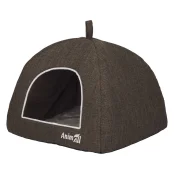 Будинок AnimAll для собак та котів Wandy, M, коричневий, 50×50×40 см