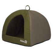 Будинок AnimAll для собак та котів, зелений, S, 46×46×35 см