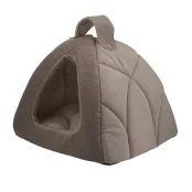 Лежак AnimAll Silver для собак та котів, бежевий, 39×39×36 см