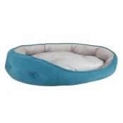 Лежак AnimAll Tiana для собак та котів, м'ятний та бежевий, S, 58×50×22 см