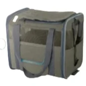 Сумка-переноска AnimAll для собак та котів, м'яка, сіра, 42×30×30 см