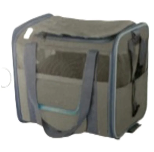 Сумка-переноска AnimAll для собак та котів, м'яка, сіра, 42×30×30 см