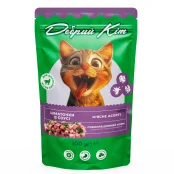 Консервований корм Добрий Кіт для дорослих котів шматочки в соусі м'ясне асорті, 100 г, пауч