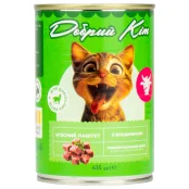 Консервований корм Добрий Кіт для дорослих котів паштет з яловичиною, 415 г