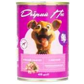 Консервований корм Добрий Пес для дорослих собак паштет з індичкою, 415 г