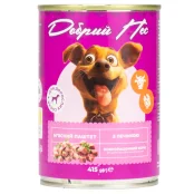 Консервований корм Добрий Пес для дорослих собак паштет з печінкою, 415 г