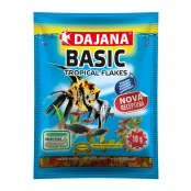 Корм Dajana Tropica Basic, комплексний корм у пластівцях для всіх видів акваріумних риб, 80 мл / 10 г