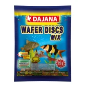 Корм Dajana Wafer Discs Mix для всіх видів кольорових донних риб у чіпсах, 80 мл / 25 г